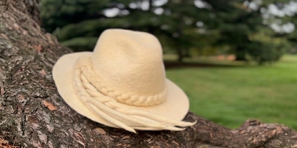 Cream Felt Hat